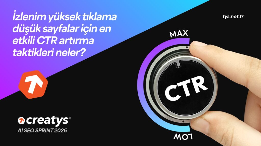 İzlenim yüksek tıklama düşük sayfalar için en etkili CTR artırma taktikleri neler?